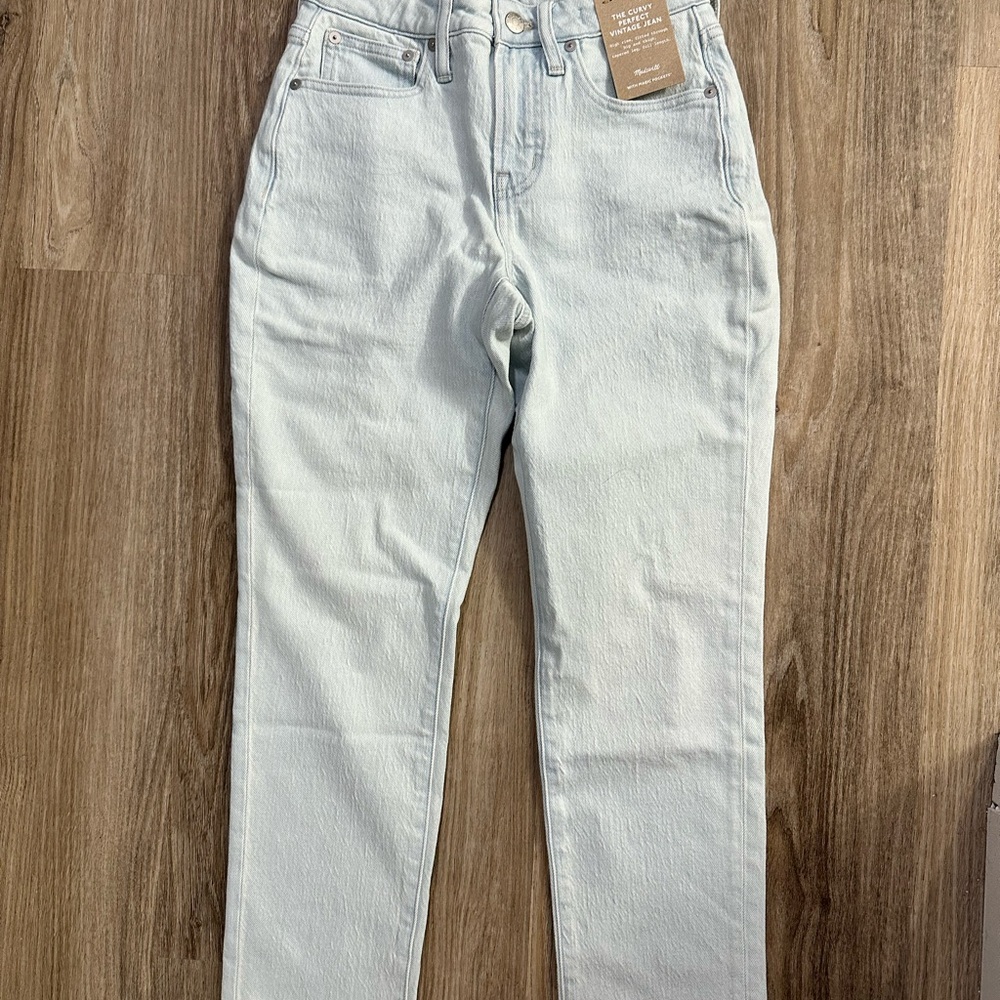 NWT Madewell Petite Curvy Perfect Vintage Jean in Chesthunt